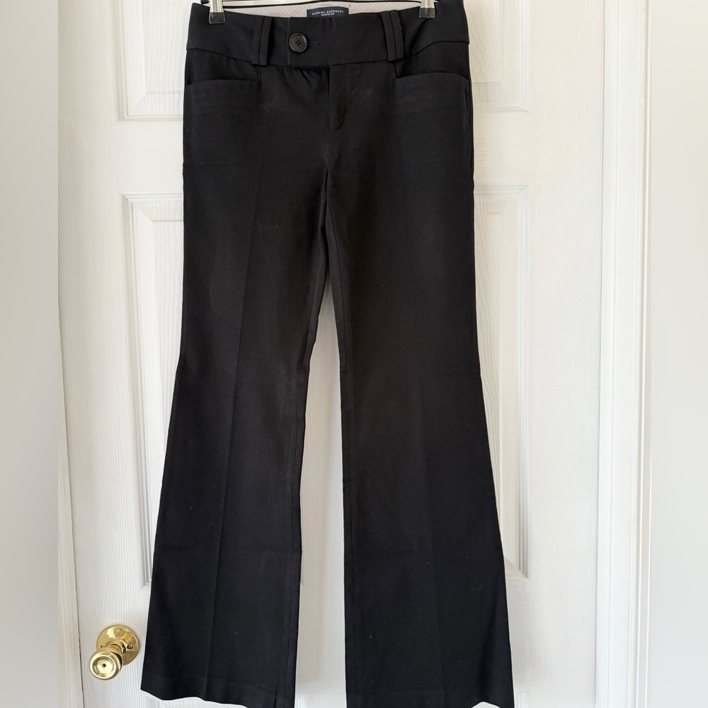 Banana Republic Martin Fit Stretch Trousers Black size 4